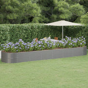 Letto Giardino Acciaio Verniciato a Polvere 584x140x68cm Grigio 319119