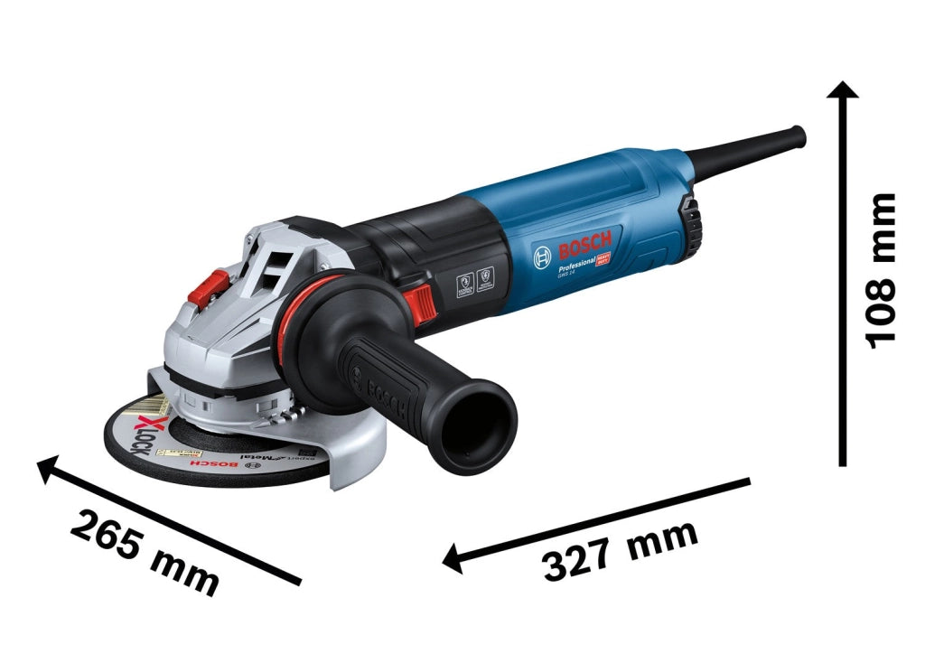 SMERIGLIATRICE BOSCH 1400W CON REGOLAZIONE DEI GIRI GWS 14-125 S