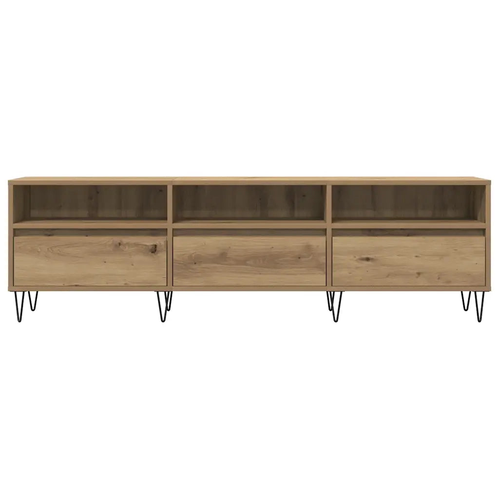 Mobile Porta TV Rovere Artigianale 150x30x44,5 cm Multistrato 857188