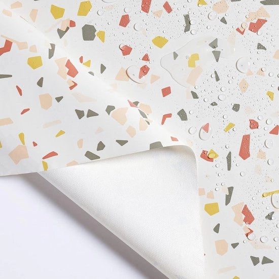 Tavolo da cucina in PVC lavabile - rettangolare - disegno marmo - impermeabile - 78 x 1397 cm | 200 x 140 cm