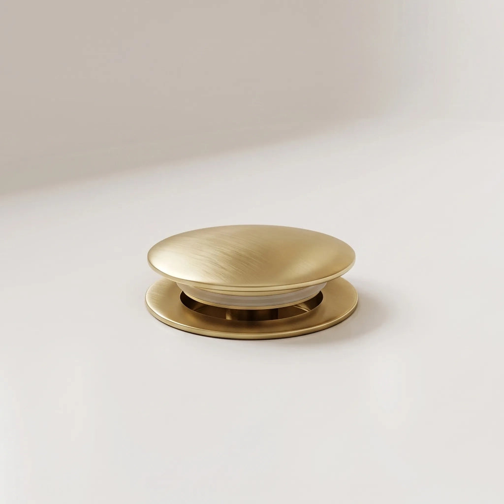 Sifone Per Vasca Rea Con Piletta Click-clack Brush Gold