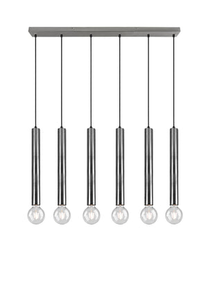 Lampada a Sospensione da Interno  E27 in Metallo Nickel Opaco