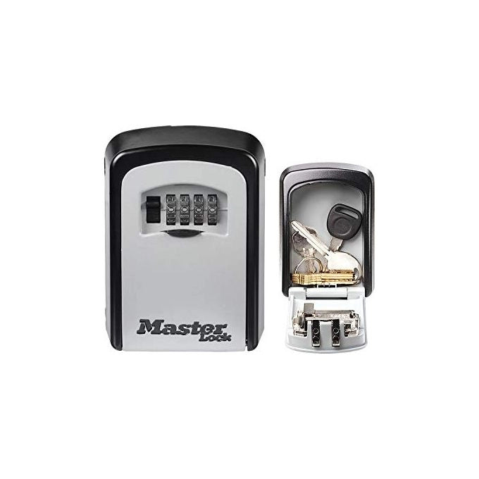 MASTER LOCK 5401EURD Cassaforte per chiavi con serratura a combinazione numerica regolabile a 4 cifre resistente agli agenti atmosferici colore Grigio