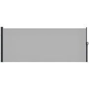 Paravento retrattile per esterno ¨C zephmum ¨C 3x2 m grigio chiaro alluminio poliestere