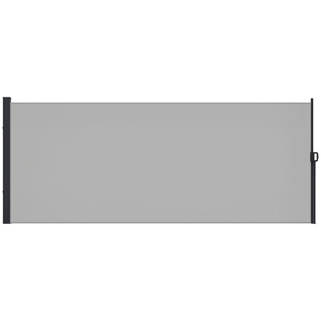 Paravento retrattile per esterno ¨C zephmum ¨C 3x2 m grigio chiaro alluminio poliestere