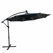 Ombrellone da giardino MILIN grigio scuro con illuminazione a LED peso 12,7 kg dimensioni 300x300x245 cm