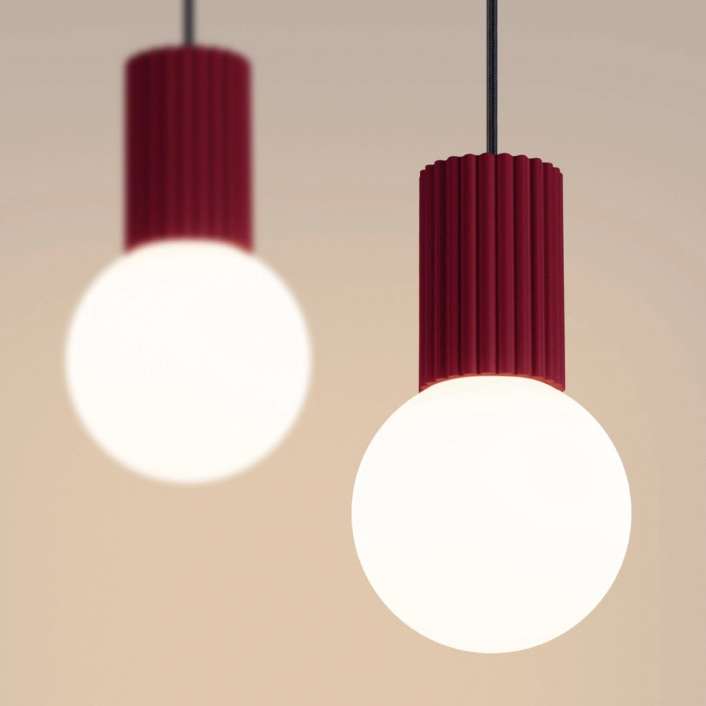 Lampada a sospensione HALO 2L bordeaux
