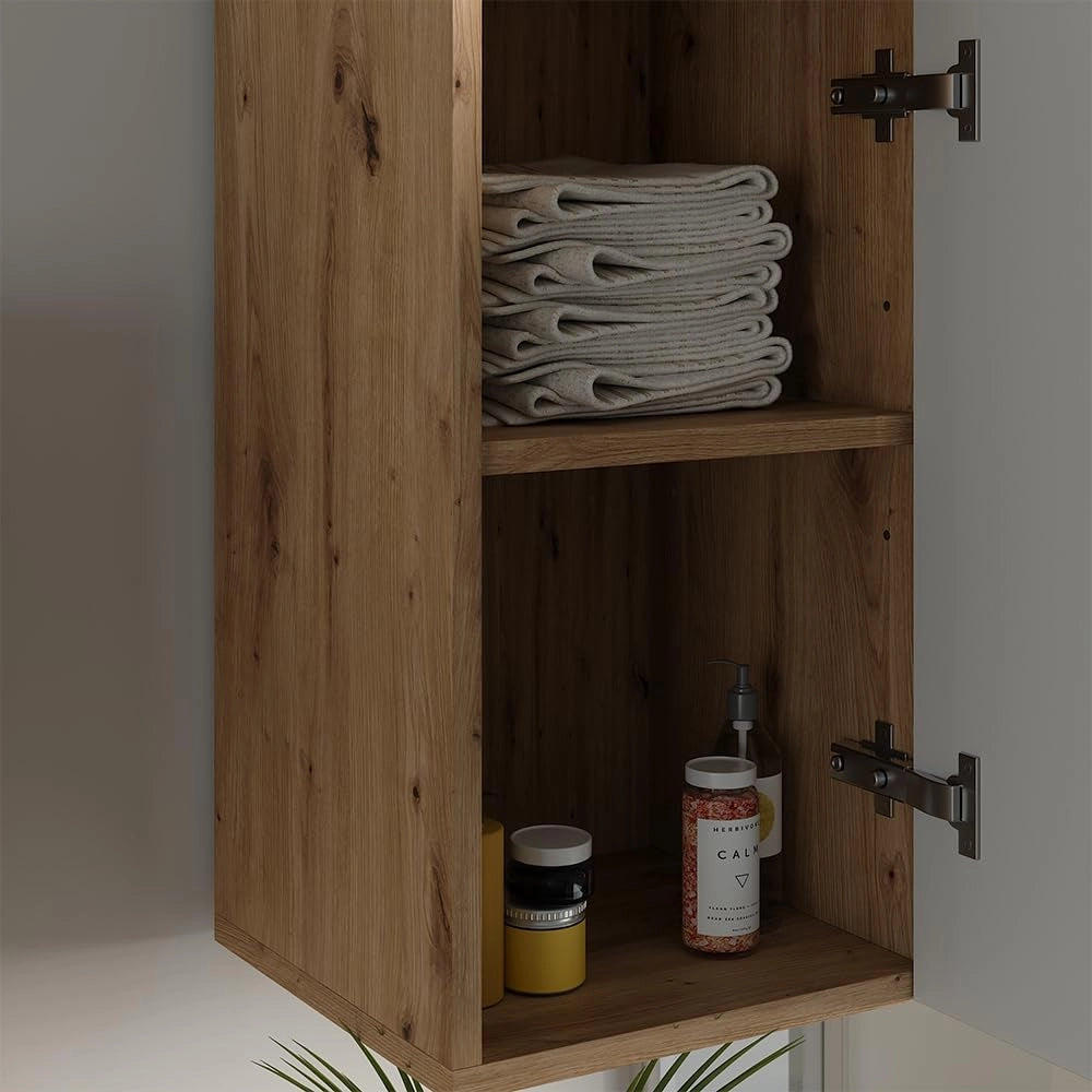 mobiletto bagno Irma, Verde salvia, 30 x 59 cm, adatto al montaggio a parete e combinabile con altri mobili Irma