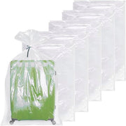 Sacchi di stoccaggio in plastica trasparente da 5 pezzi 90 x 120 cm - Per bagagli, mobili, oggetti di uso quotidiano, coperte, sedie, biciclette da bambino, giocattoli, contenitori di stoccaggio.