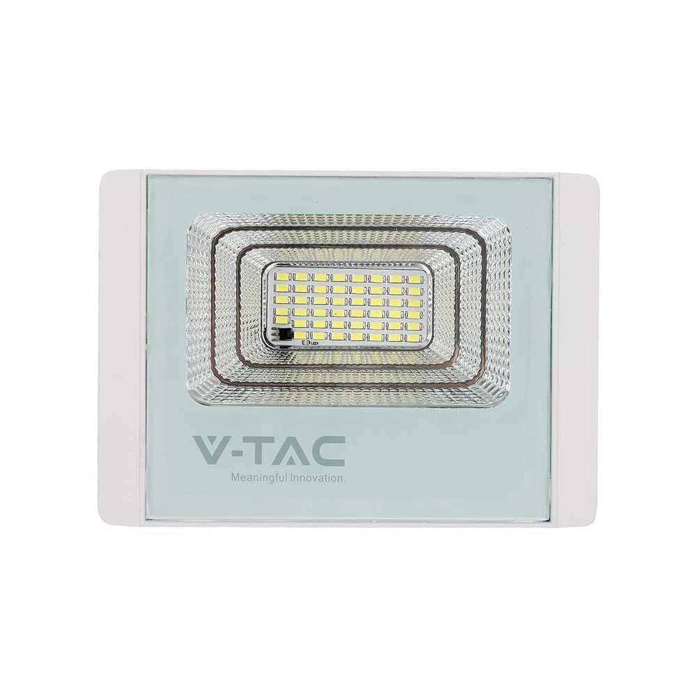 Faro LED solare V-TAC 12W 4000K 550lm IP65 telecomando