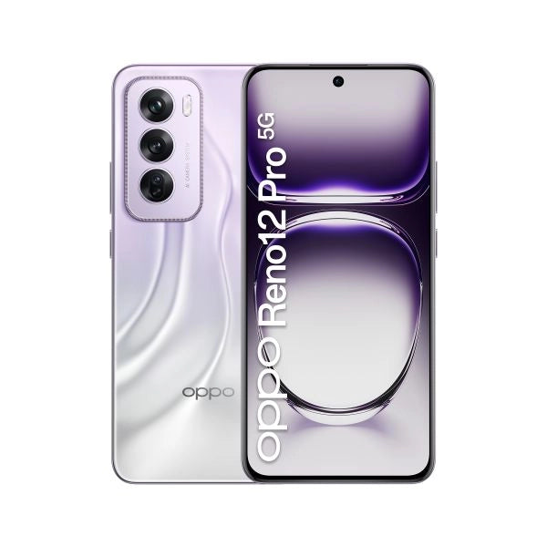 Oppo reno12 pro 5g ai smartphone, tripla fotocamera 50+50+8mp, selfie 50mp, display 6.7” 120hz amoled fhd+, 5000mah, ram 24 gb (12+12) + rom 512gb, [versione italia], nebula silver - OPRENO12PROS