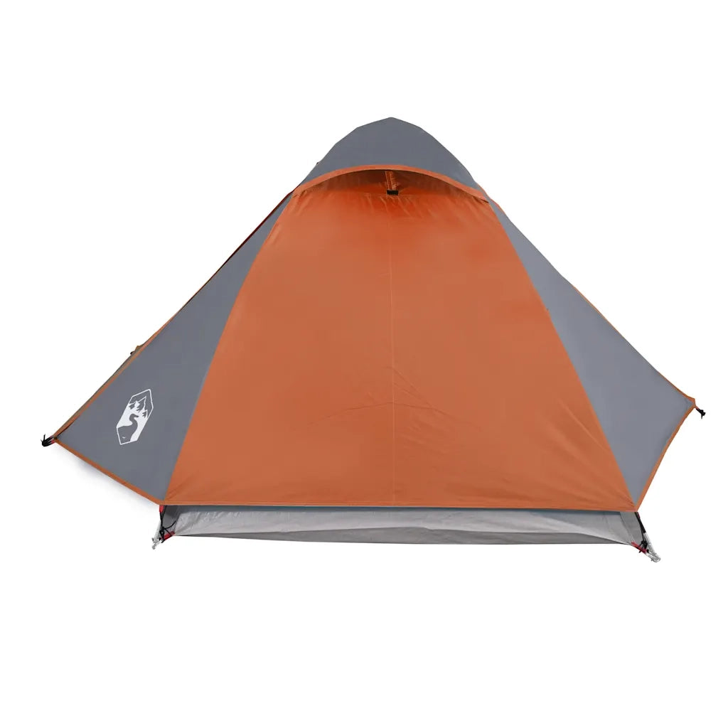 Tenda da Campeggio a Cupola 2 Persone-Tenda per Escursionismo Arancione Impermeabile 701198