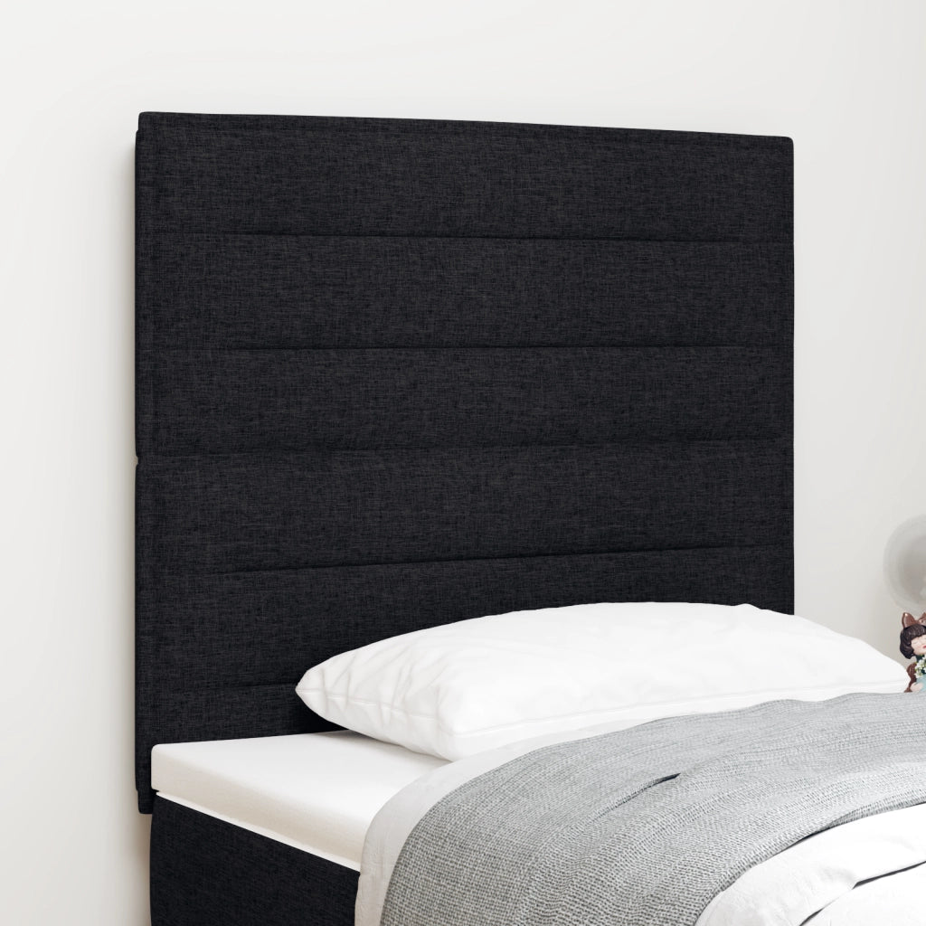 Testiera Design Linee Nera 90 cm Tessuto
