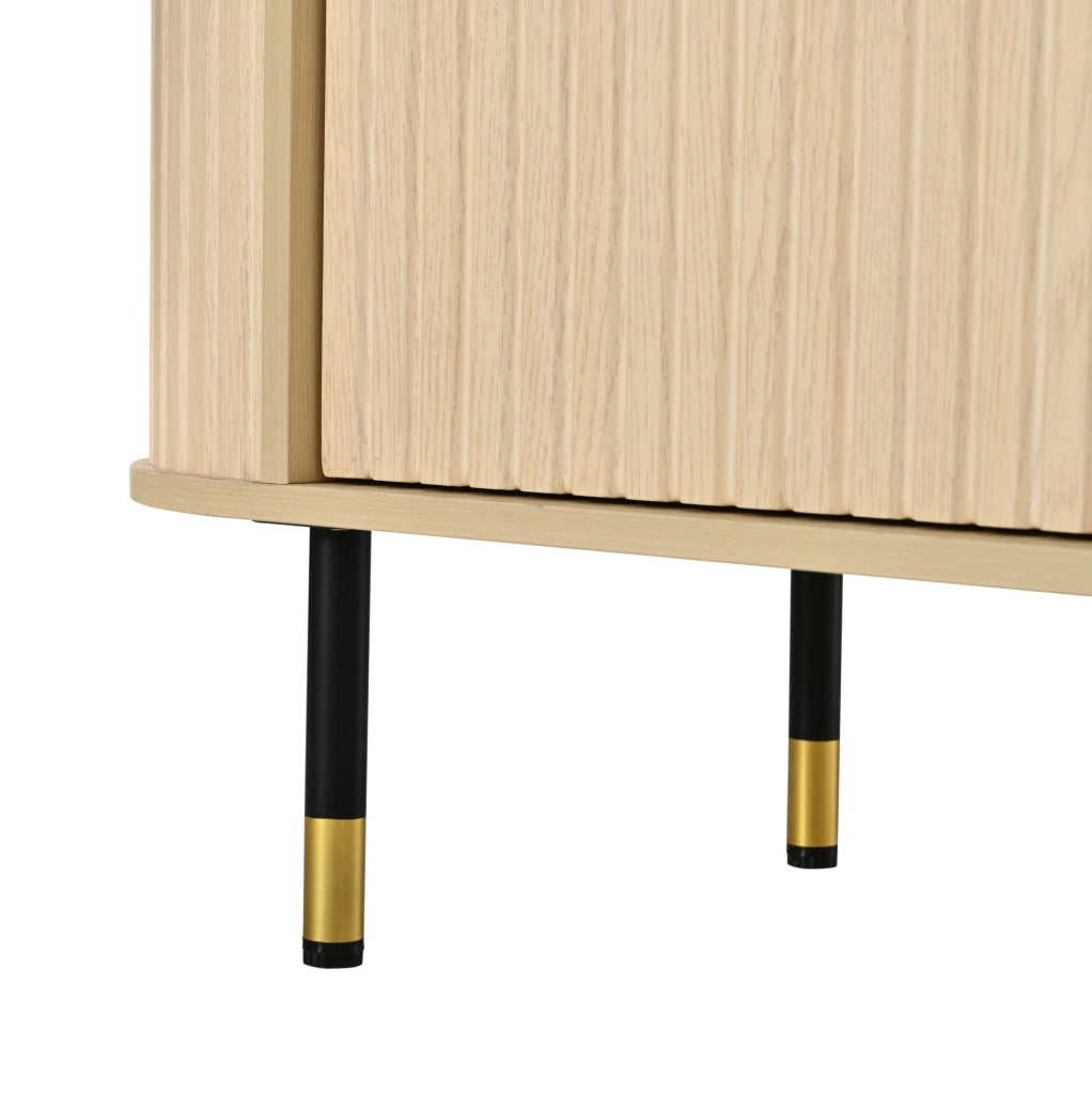 Mobile porta televisore con 2 cassetti e 2 ante scorrevoli 180x40x58 cm
