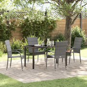 Set da Pranzo per Giardino 5 pcs Grigio