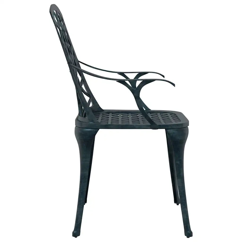 Sedia da Giardino 4 pcs Verde 61 x 60,5 x 93cm Alluminio 42002707