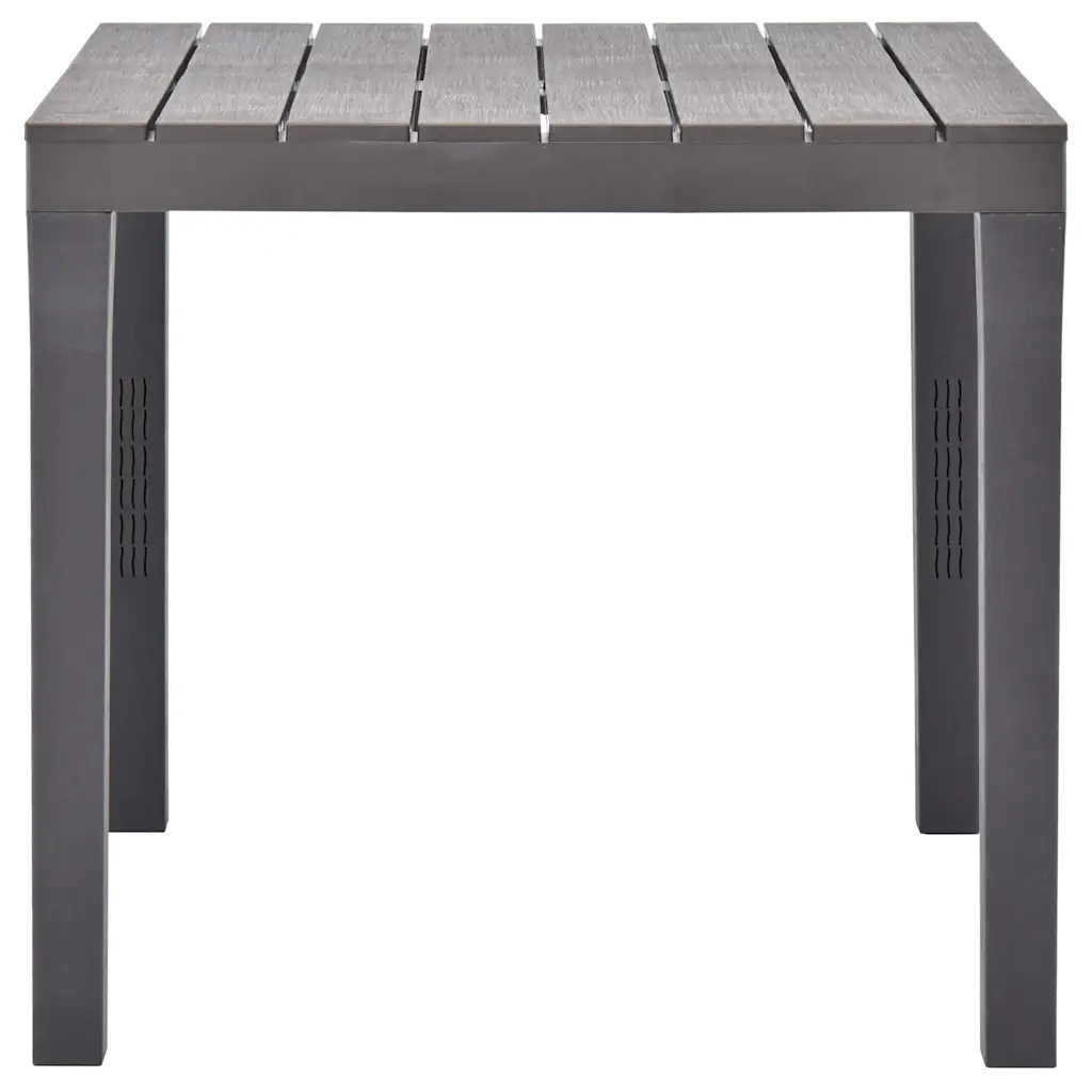 Tavolo da Giardino Mocca 78x78x72 cm in Plastica 48785