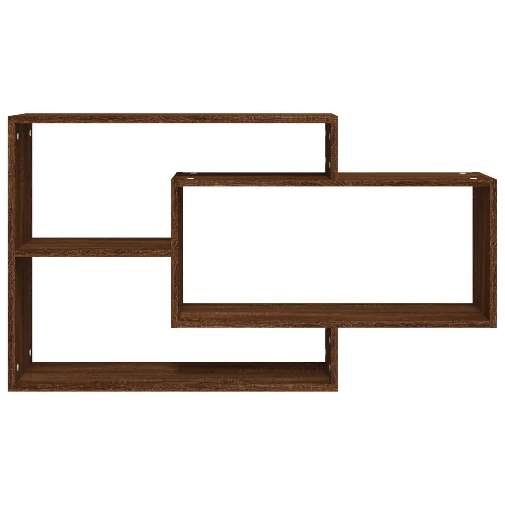 Mensola a Muro | Mensola a parete Rovere Marrone 104x20x58,5 cm Legno Multistrato