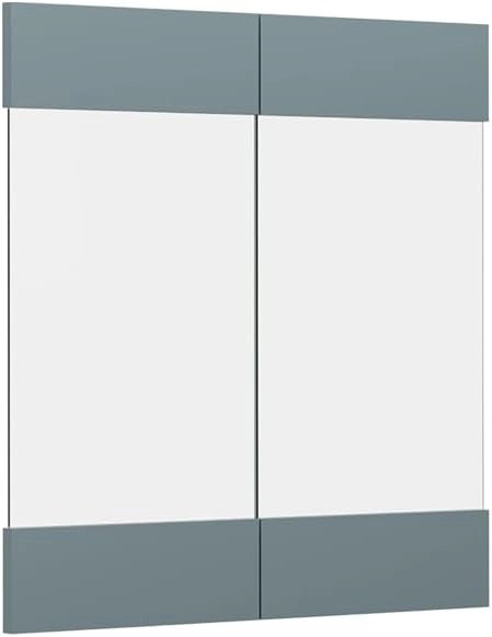 Frontale cucina R-Line, Grigio-blu, 59.2 x 59 cm frontale del mobile per pensile con vetro