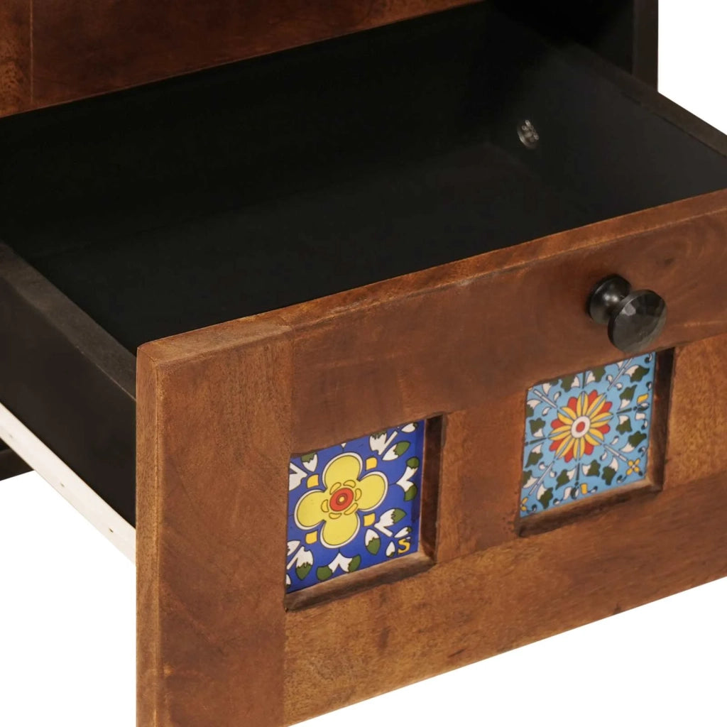 Armadio da Notte con cassetto 2 pcs Marrone 40 x 33 x 46 cm 4018223