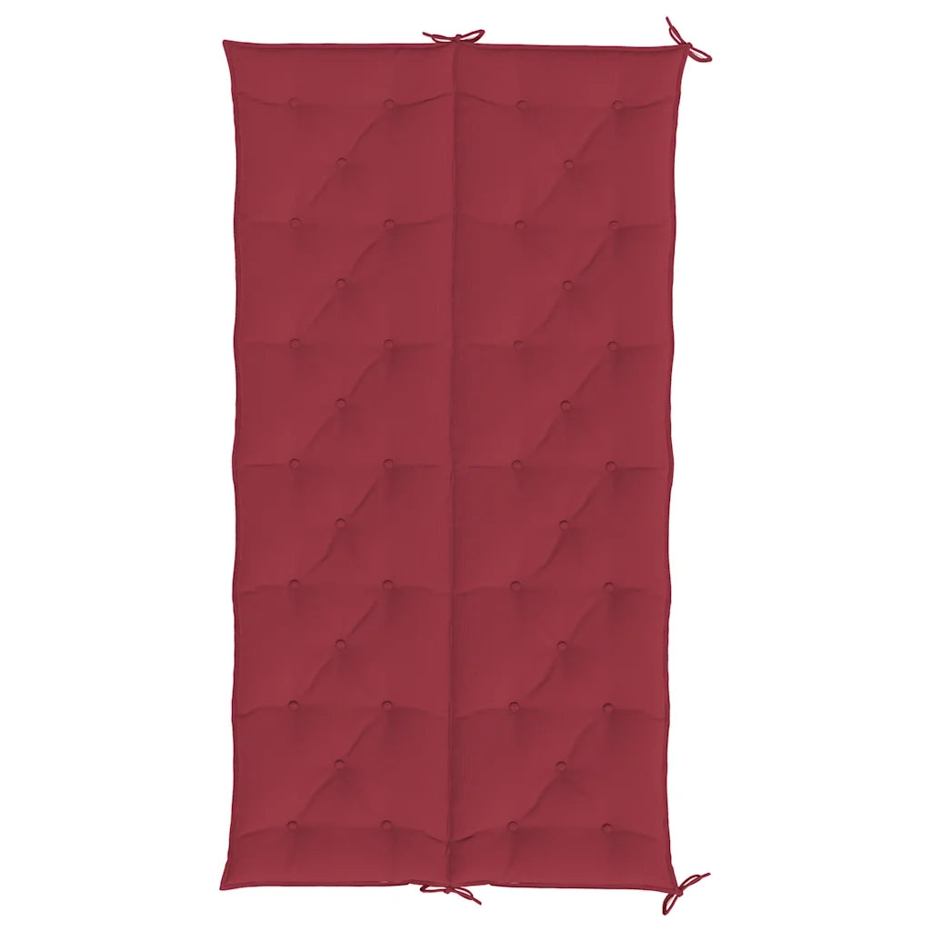 Cuscini per Panca 2 pz Rosso Vino 200x50x7 cm in Tessuto Oxford 315049