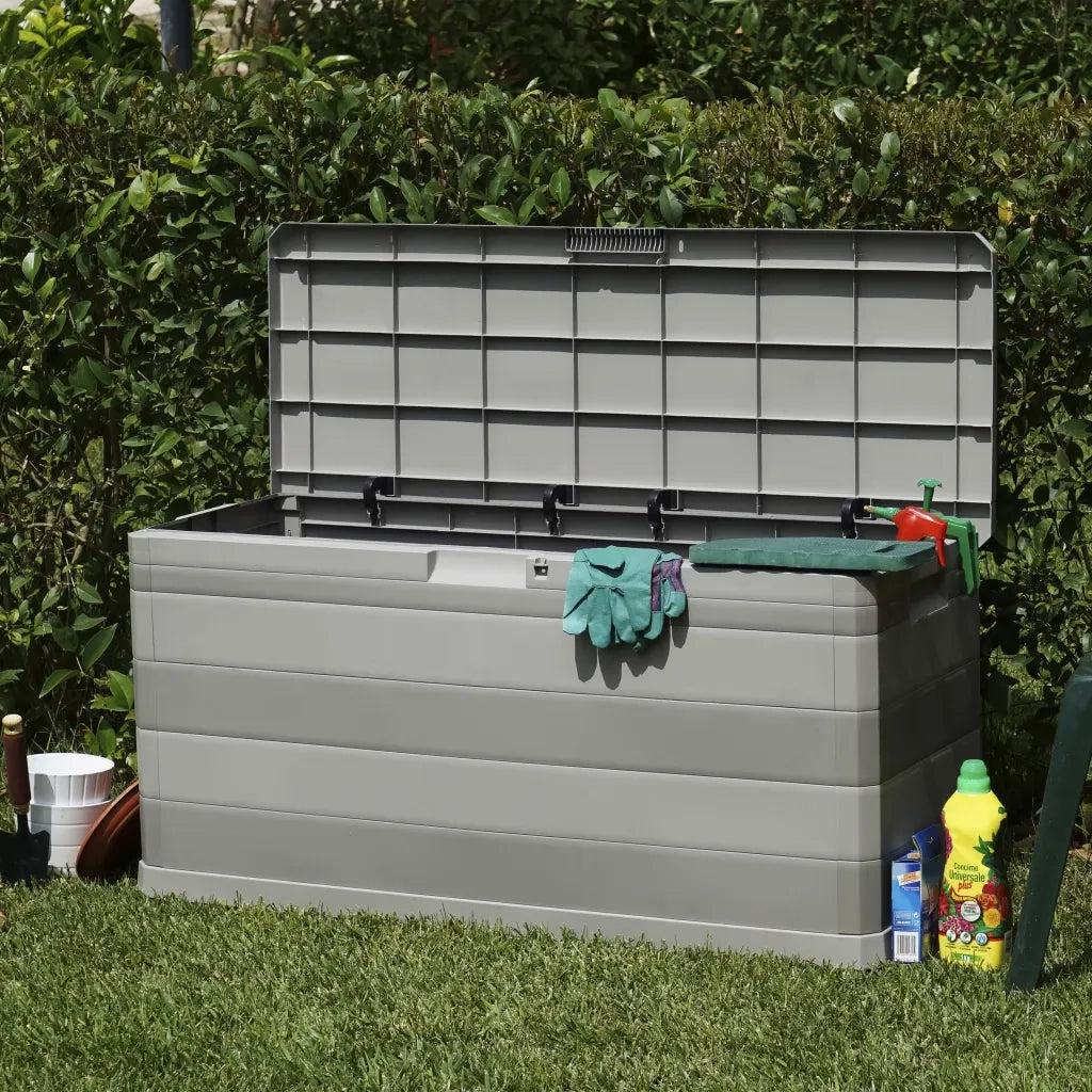 Baule da Giardino Grigio 117x45x56 cm CFW4788218