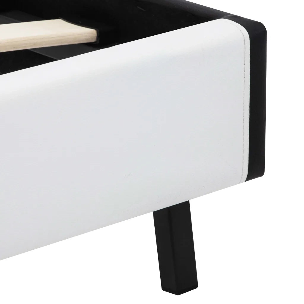 Giroletto con LED Bianco e Nero in Similpelle 90x200 cm cod mxl 48438