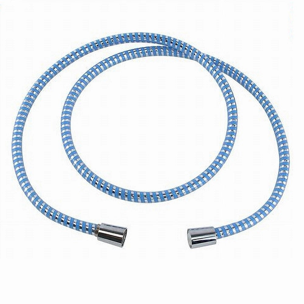 Trade Shop - Tubo Laccio Flessibile Doccia Ricambio 1,8 Mt Laccio Pvc Rivestimento Blu 87297 -