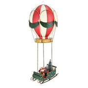Mongolfiera di Natale con Slitta Noelle Vintage Bizzotto Formato: H 24,5 cm