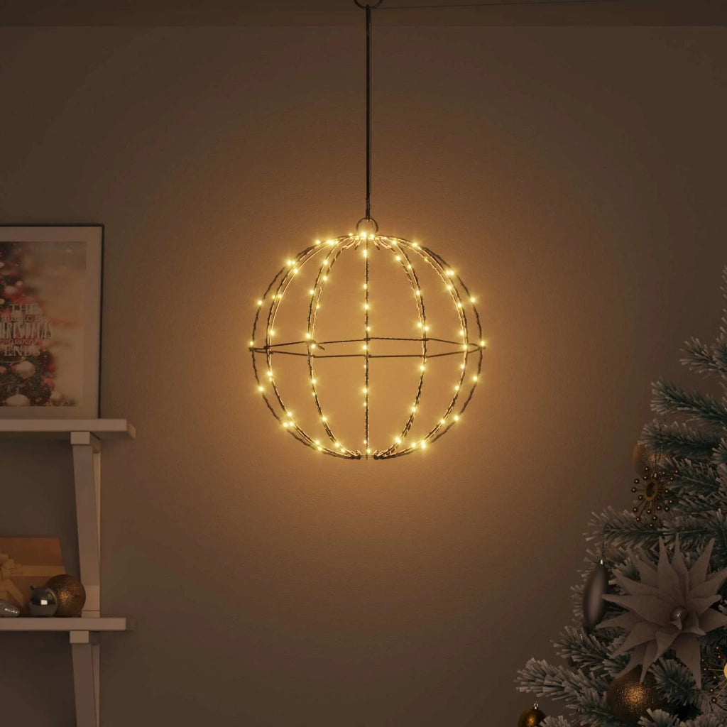 Palla con 96 LED Bianco caldo 31,5 x 31,5 x 32 cm Metallo 42019105
