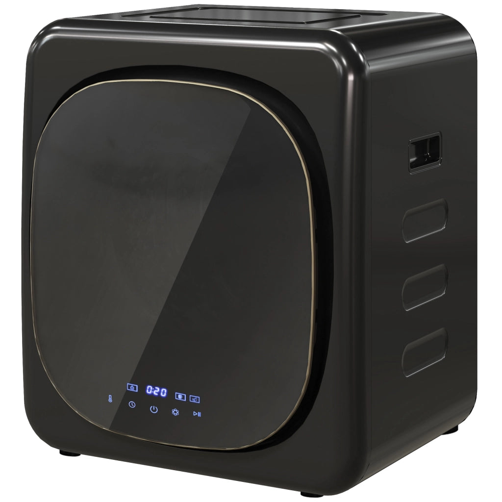 Asciugabiancheria con UV ¨C zephmum ¨C Nero Acciaio Inox