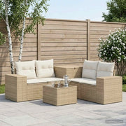 Set di divani 6 pz Beige e Bianco Crema 3447576