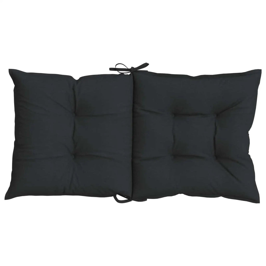 Set di Cuscini per Sedia Bassa 2 pcs Melange Nero