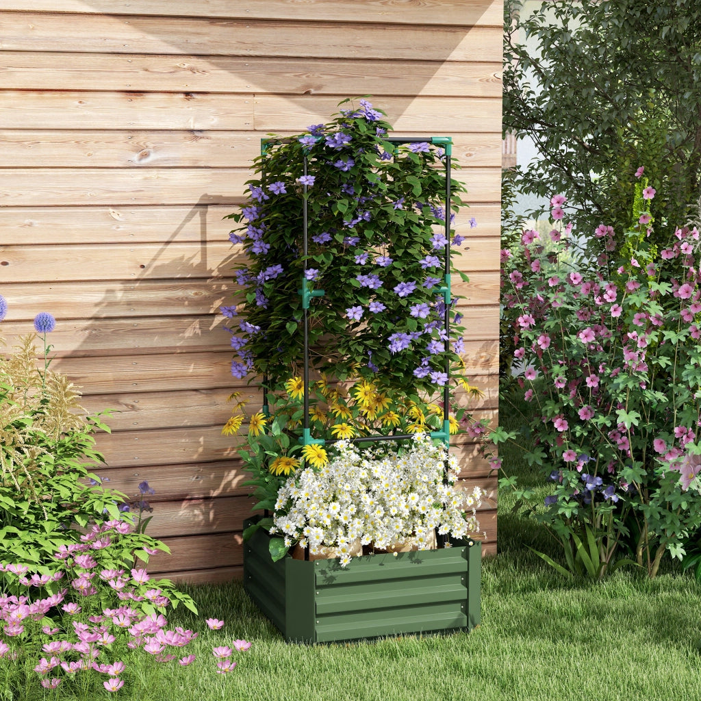 Letto da Giardino con Reticolo ¨C Zephmum ¨C Verde 61x61x140