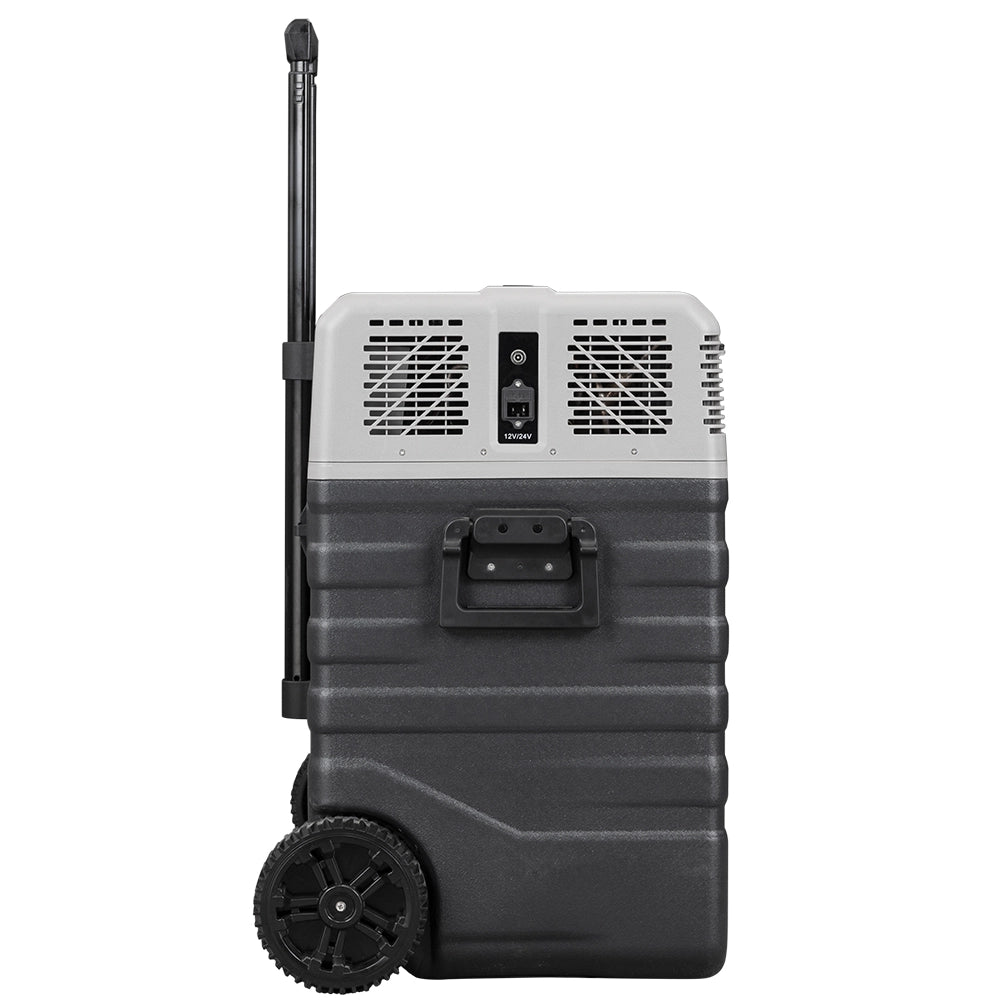 Frigorifero per Auto Barca Camper 62L con Compressore AC/DC 12V e 220V Portatile con Maniglia Grigio
