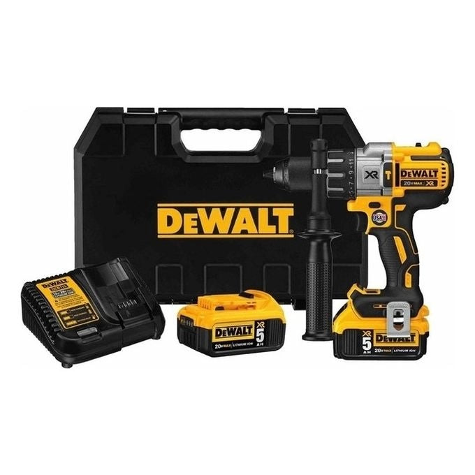 Dewalt DCD791D2-QW XR Trapano Avvitatore Brushless 18V 70 Nm 2 Velocita' 2x Batterie 2Ah Valigetta TSTAK colore Nero Giallo 1.5-13mm