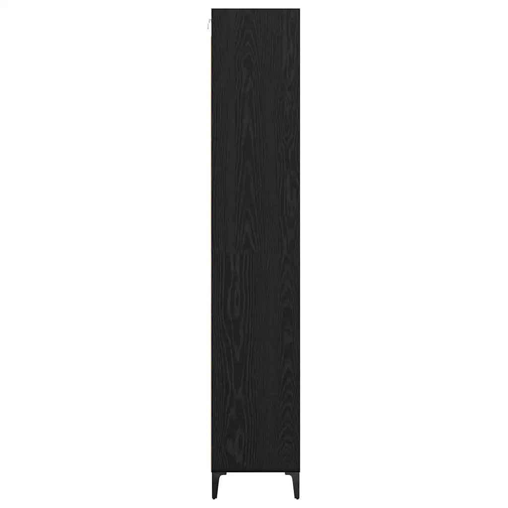 Credenza Rovere Nero 69,5 x 34 x 180 cm Legno multistrato 3416188