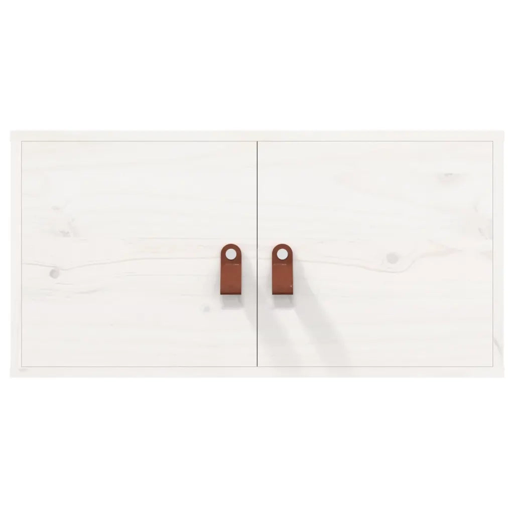Pensili 2 pz Bianchi 60x30x30 cm in Legno Massello di Pino cod mxl 33254