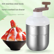 Schaafijsmacchina manuale, acciaio inossidabile 304, piccola macchina per slush per uso domestico, macchina per ghiaccio manuale, macchina per schiacciare il ghiaccio.
