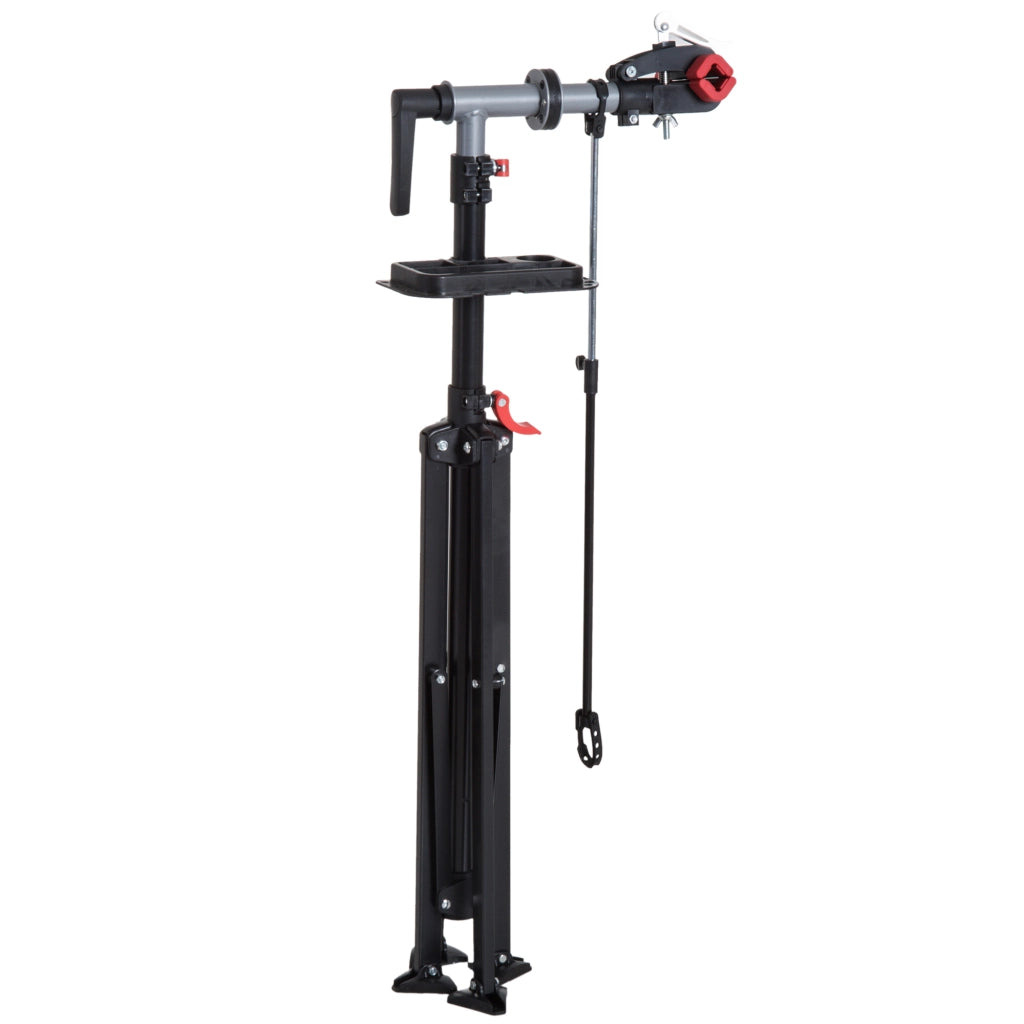 Cavalletto Bicicletta Regolabile in Altezza e Girevole ¨C zephmum ¨C Nero 100x100x109-180 cm
