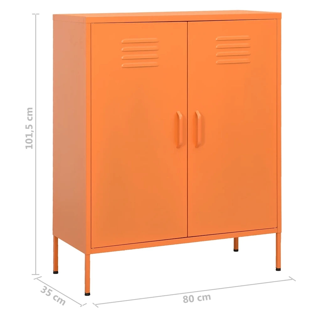 Armadietto Arancione 80x35x101,5 cm in Acciaio cod mxl 40777
