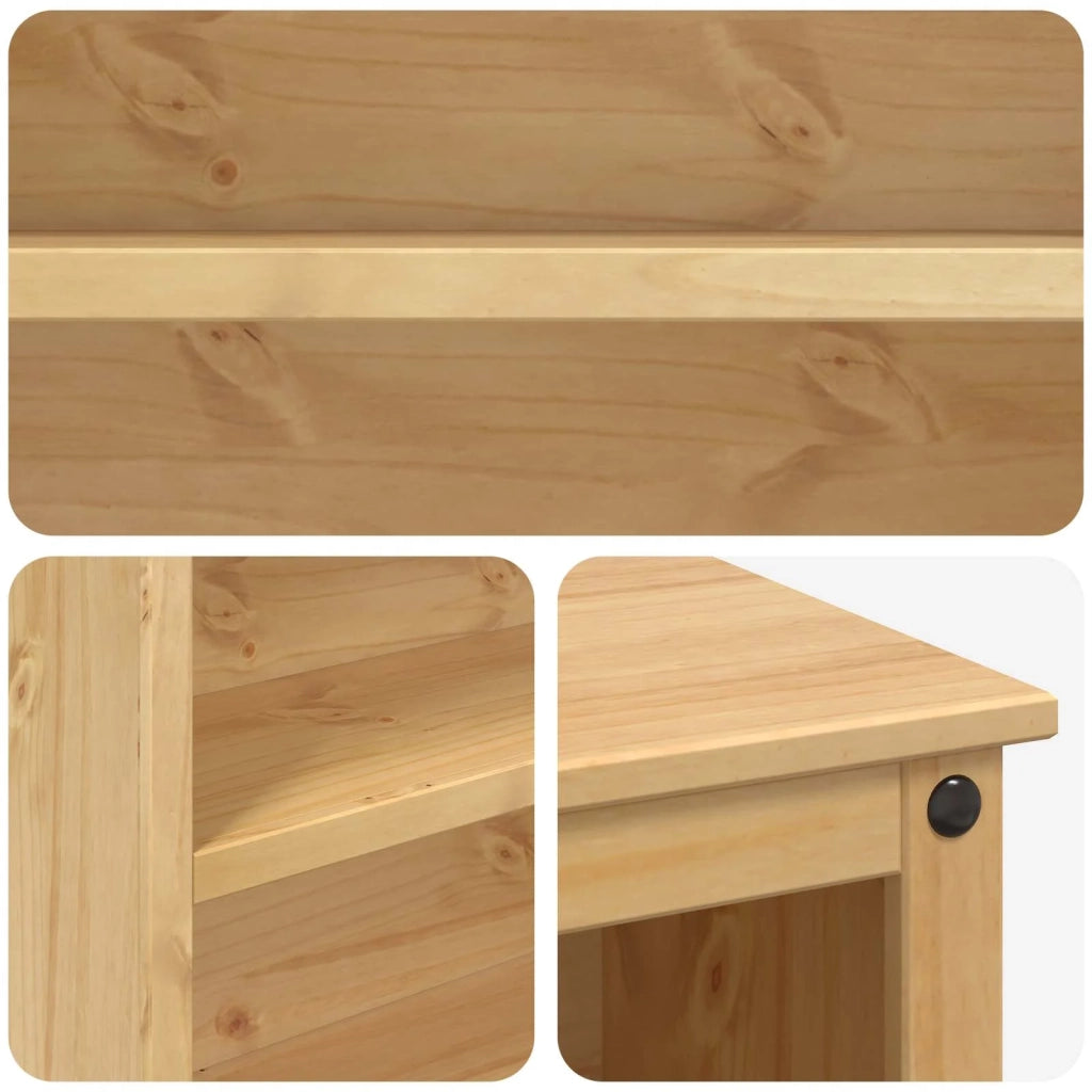 Carrello da Cucina 2 pcs Cera di Miele 112 x 77 x 91,5 cm 3425380