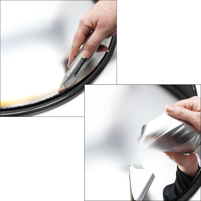 Verkehrsspiegel 60 cm konvex u. Schutzhaube Schwarz