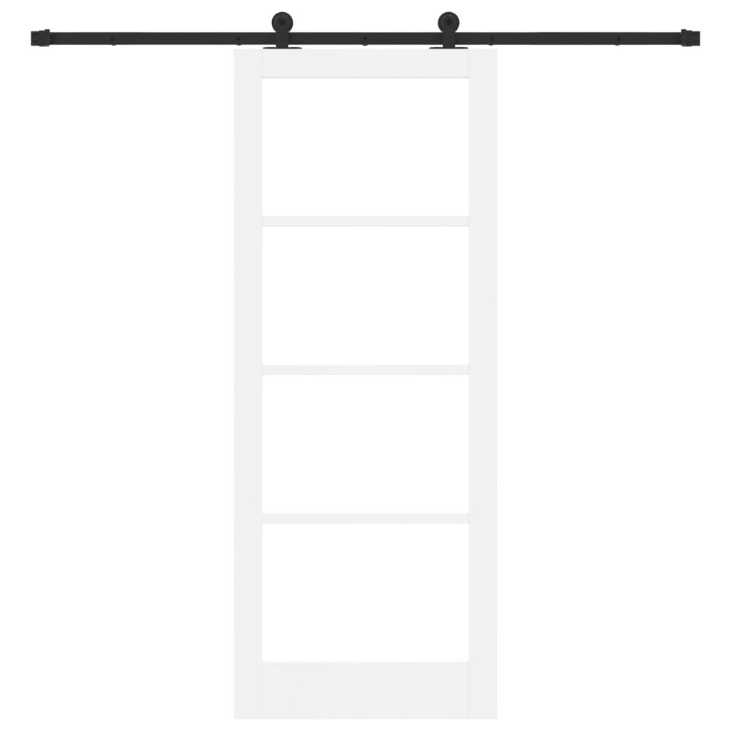 Porta Scorrevole  con Set di Ferramenta 'ORKDAL'Bianca 83x211 cm