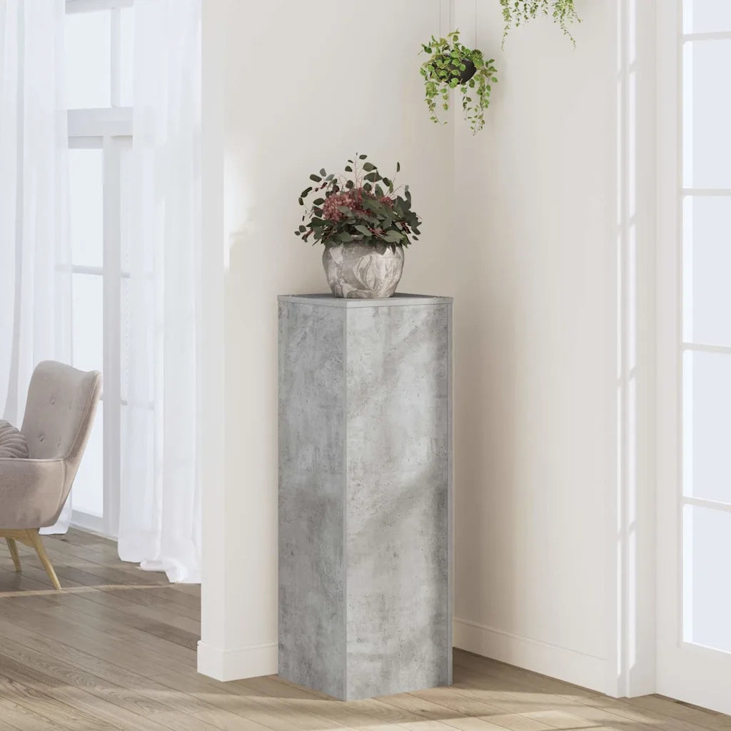 vidaXL Supporto per Piante Grigio 33x33x100 cm in Truciolato