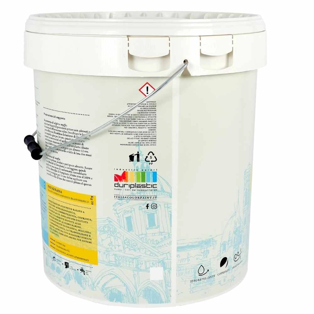 Idropittura quarzo elastomerico termoriflettente ischia antialga bianco litri 4