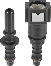 Set di 2 pezzi di tubo di carburante SAE 7,89 mm su 5/16 8 mm a sezione retta - tubo nylon con connessore rapido