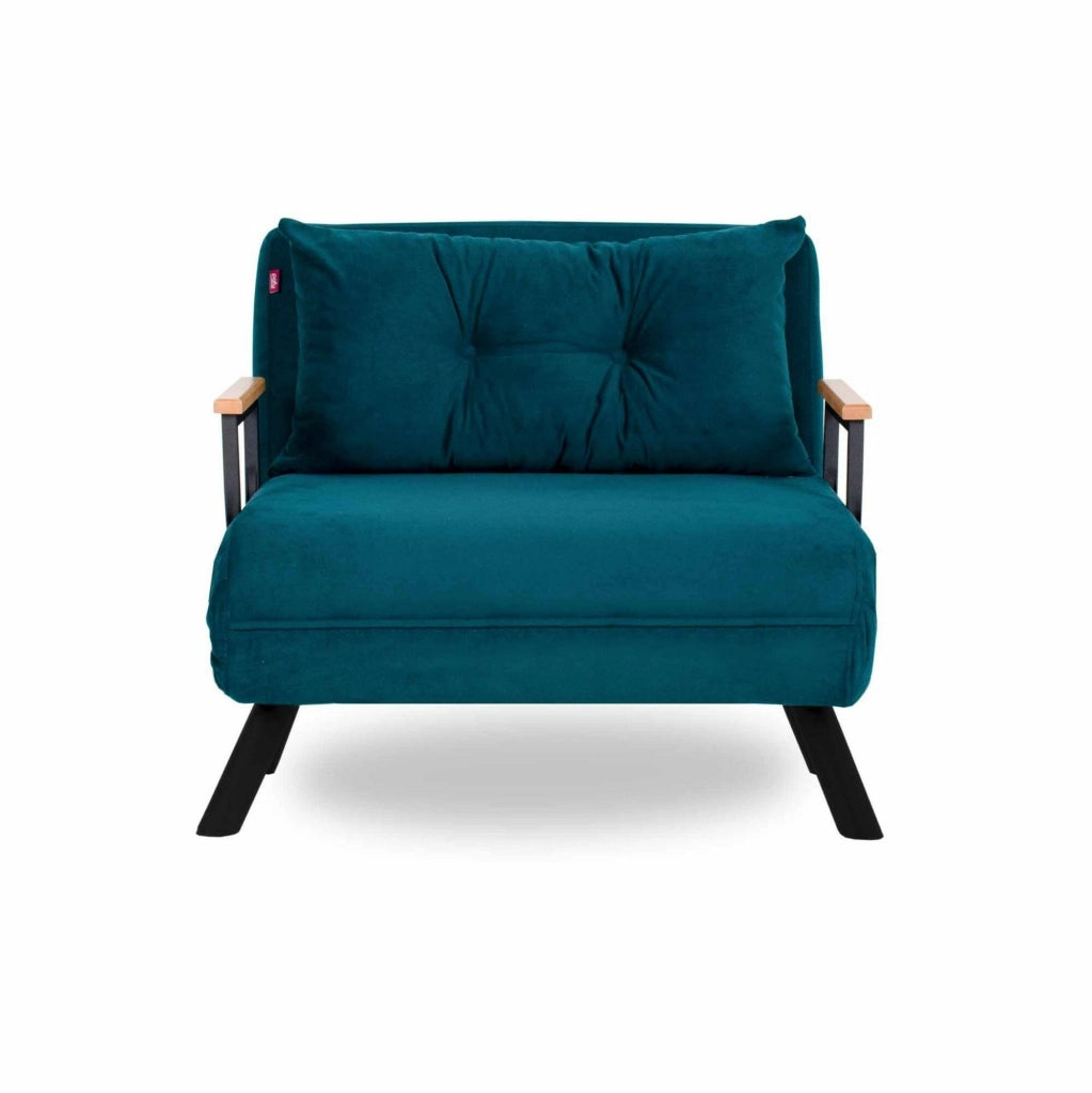 Poltroncina Keoni, Poltrona Reclinabile, 60x78x78h cm Verde Acqua