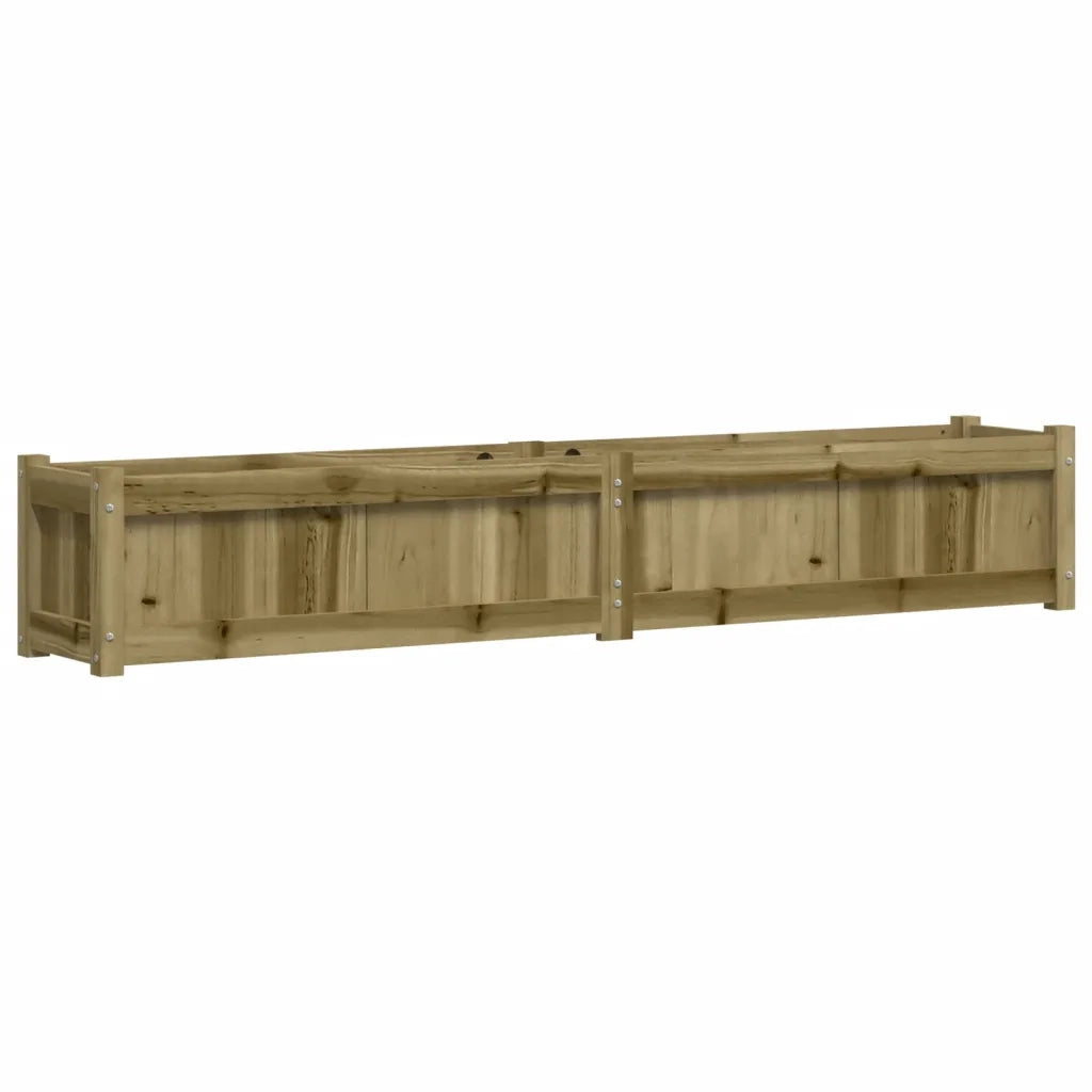 Fioriera | Cassetta per fiori | Vaso da Giardino 180x31x31 cm in Legno di Pino Impregnato