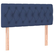 Testiera | Testata Blu 90 x 7 x 78/88 cm in Tessuto